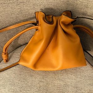 Loewe Flamenco Mini Napa Drawstring Clutch Bag